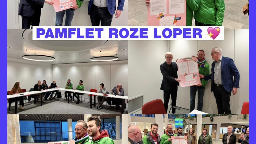 Pamflet roze loper